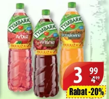 Tymbark Napój jabłko czerwona porzeczka 2 l