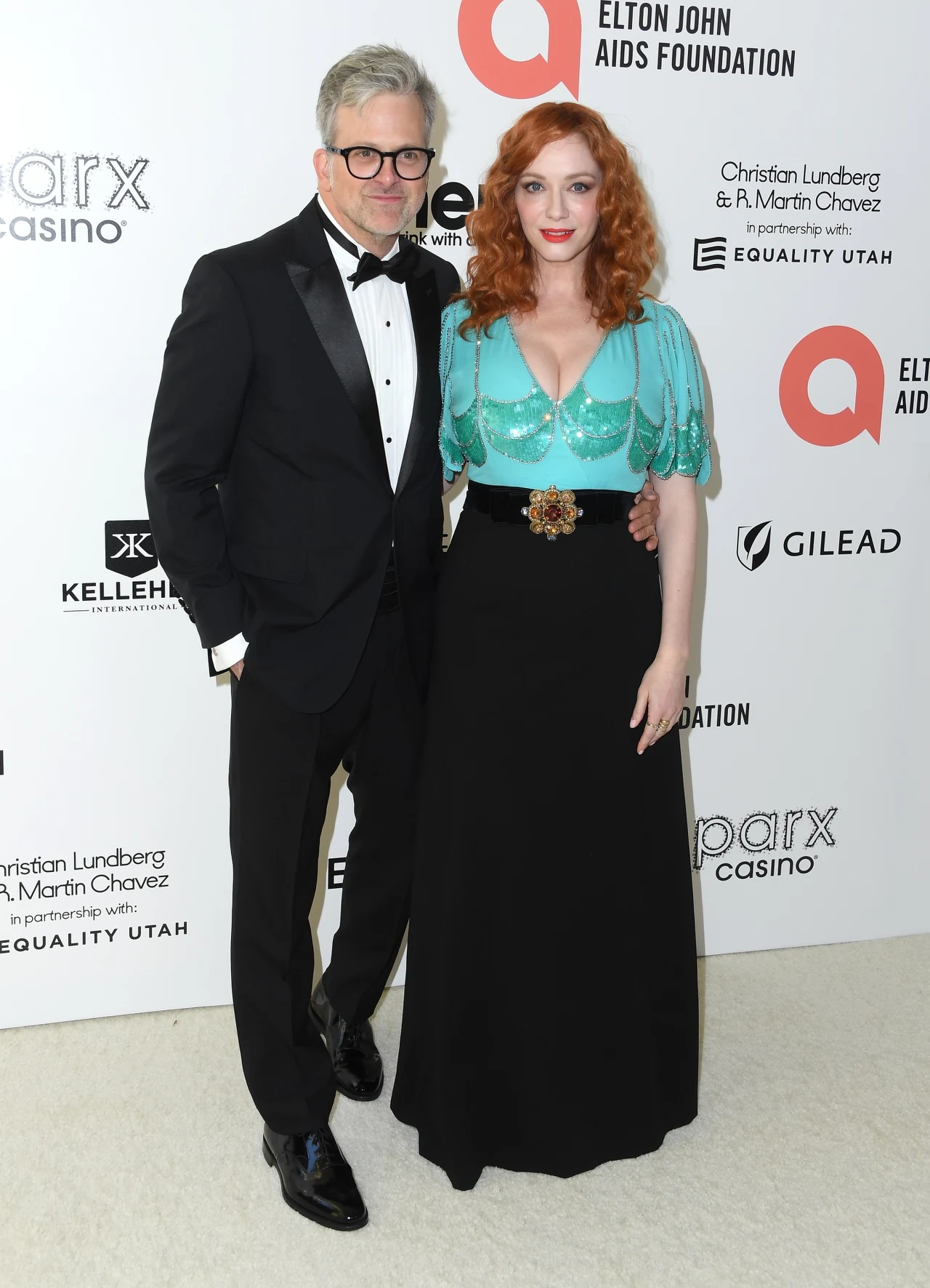 George Bianchini i Christina Hendricks George Bianchini i Christina Hendricks