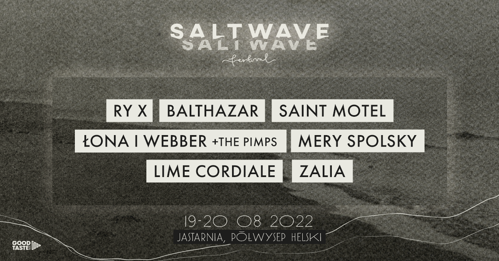 Salt Wave Festival odbędzie się w dniach 19-20 sierpnia 2022 roku