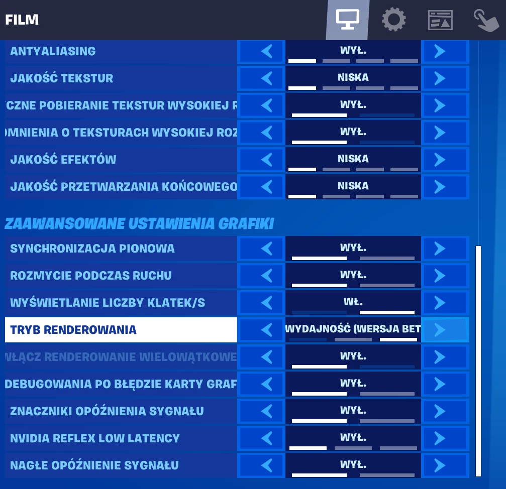 Tryb wydajności (Performance Mode) usprawnia działanie gry na starszych komputerach Tryb wydajności (Performance Mode) usprawnia działanie gry na starszych komputerach