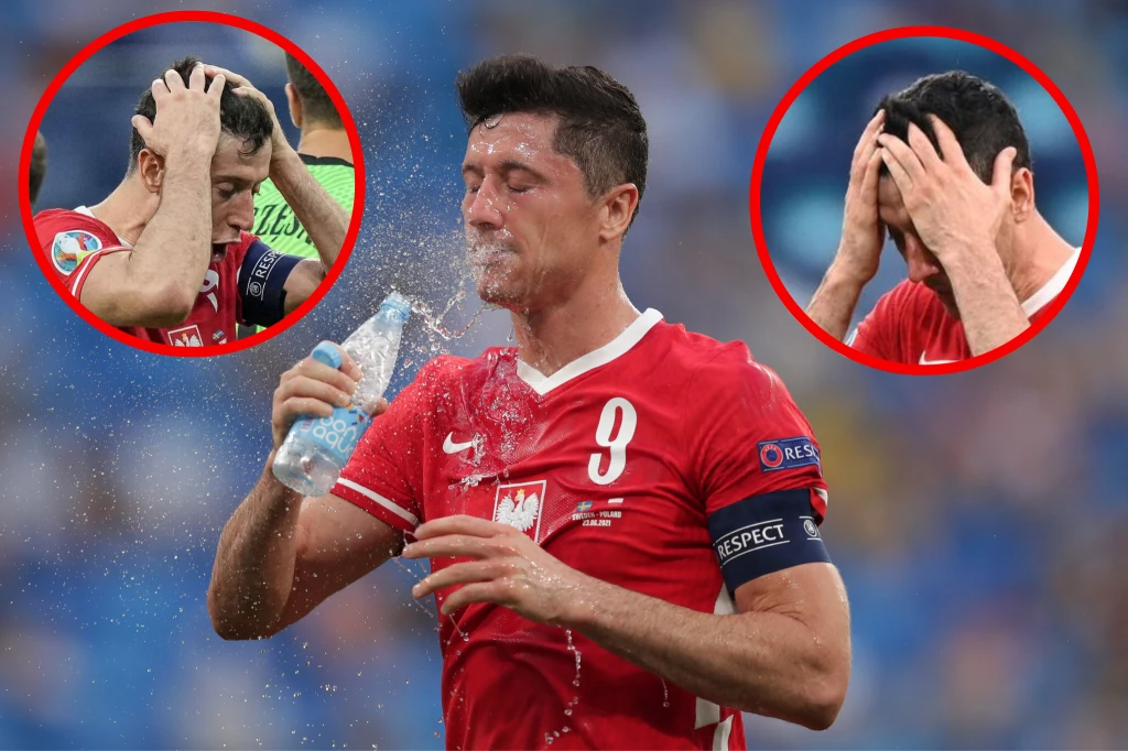 Robert Lewandowski w barwach reprezentacji Polski podczas meczu ze Szwecją na Euro 2020 Robert Lewandowski w barwach reprezentacji Polski podczas meczu ze Szwecją na Euro 2020