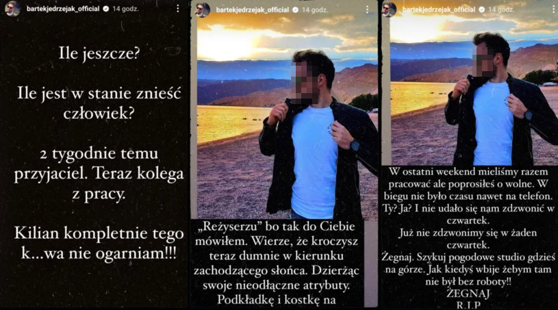 Bartek Jędrzejak żegna zamordowanego dziennikarza TVN https://www.instagram.com/bartekjedrzejak_official/