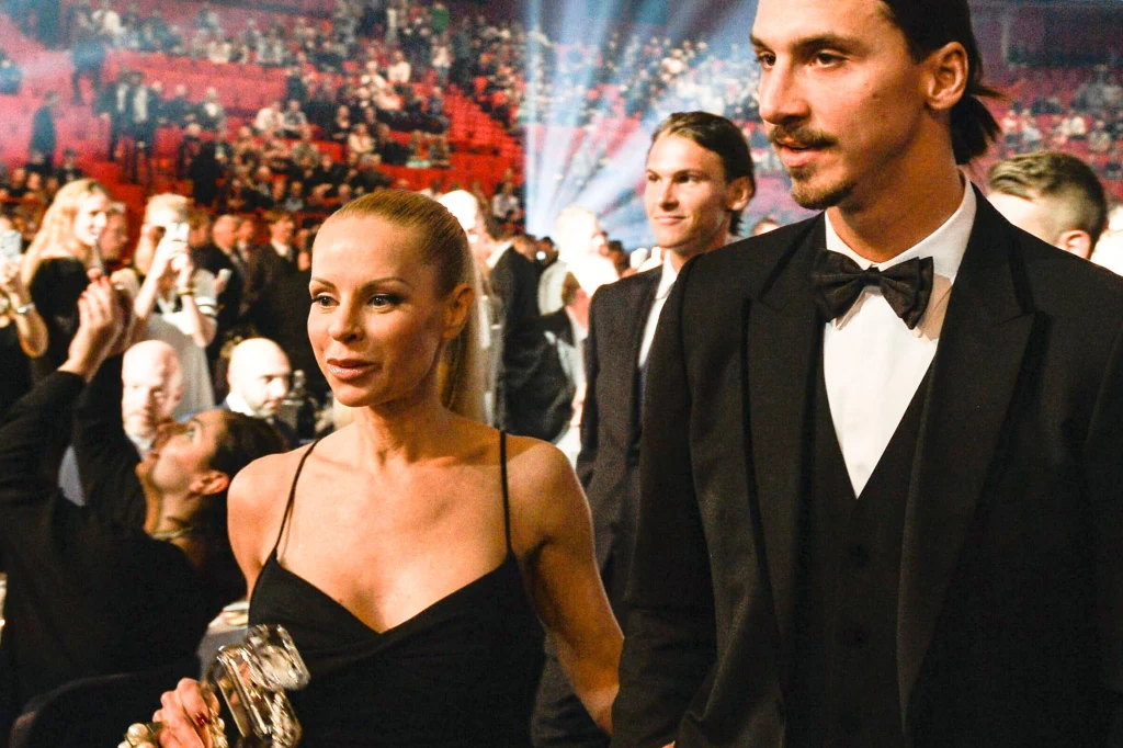 Helena Seger i Zlatan Ibrahimowić w 2014 roku