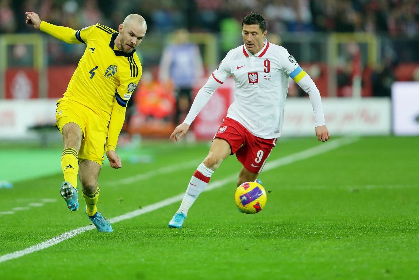 Robert Lewandowski i Marcus Danielson Robert Lewandowski i Marcus Danielson