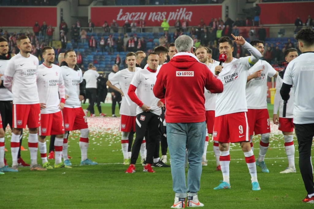 Radość Polaków po awansie na mundial w Katarze Radość Polaków po awansie na mundial w Katarze