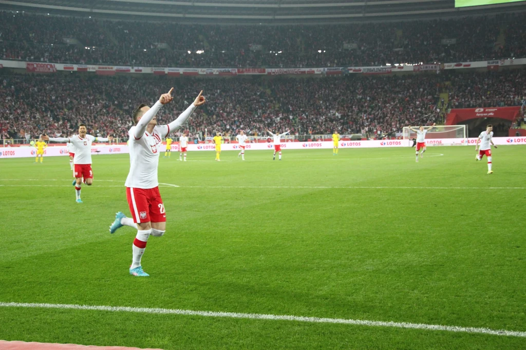 Mecz Polska - Szwecja, Piotr Zieliński po zdobytej bramce