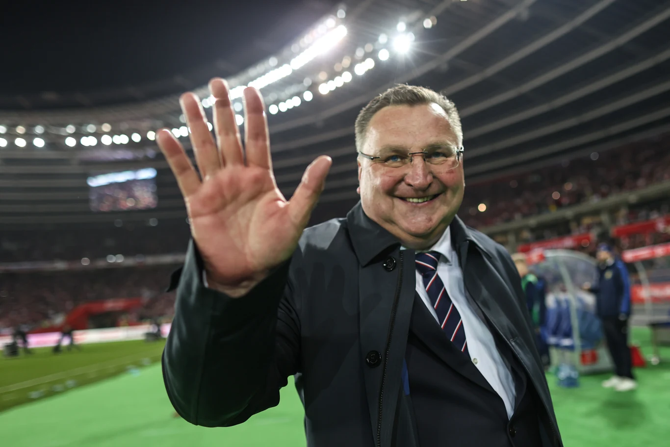 Selekcjoner reprezentacji Polski Czesław Michniewicz po meczu Polska - Szwecja