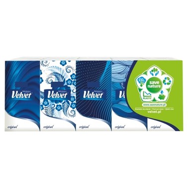Velvet Original Chusteczki higieniczne 10 x 10 sztuk - 0