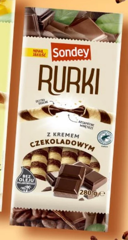 Rurki czekoladowe Sondey