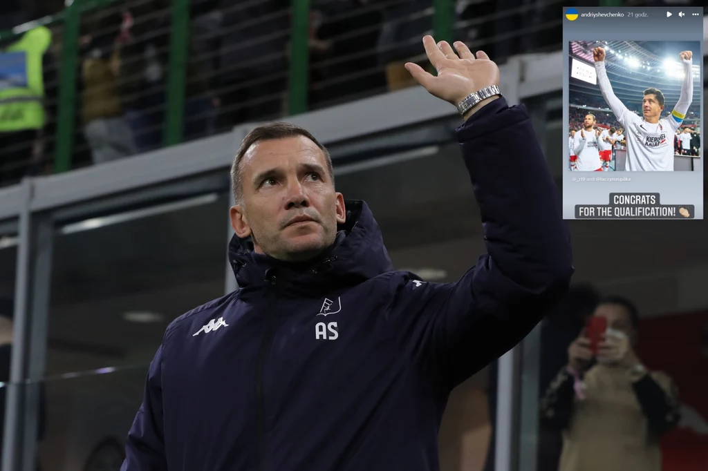 MŚ 2022. Andrij Szewczenko pogratulował Polakom awansu MŚ 2022. Andrij Szewczenko pogratulował Polakom awansu
