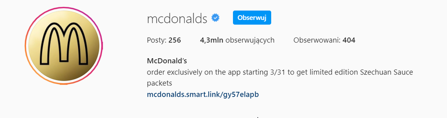 sos seczuańki McDonald's