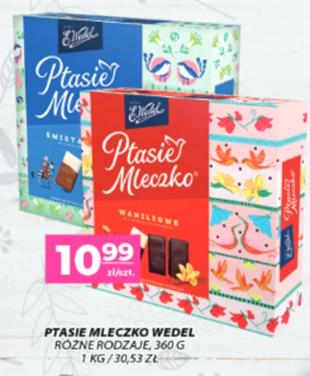 E. Wedel Ptasie Mleczko waniliowe z galaretką truskawkową 360 g