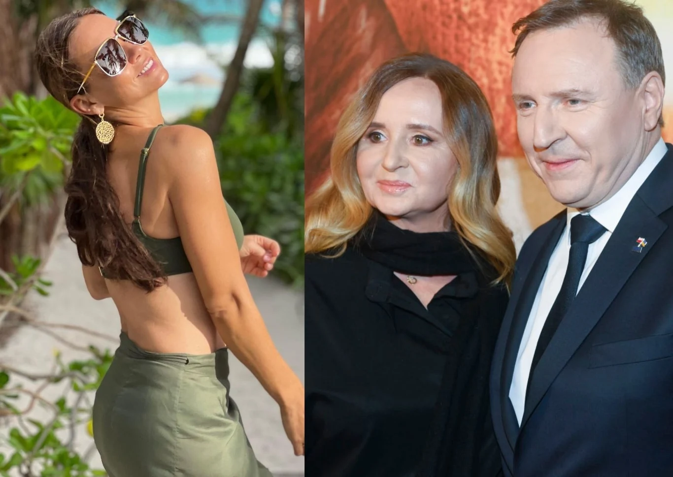 Kinga Rusin (fot. Instagram/kingarusin), Jacek Kurski z żoną Kinga Rusin (fot. Instagram/kingarusin), Jacek Kurski z żoną