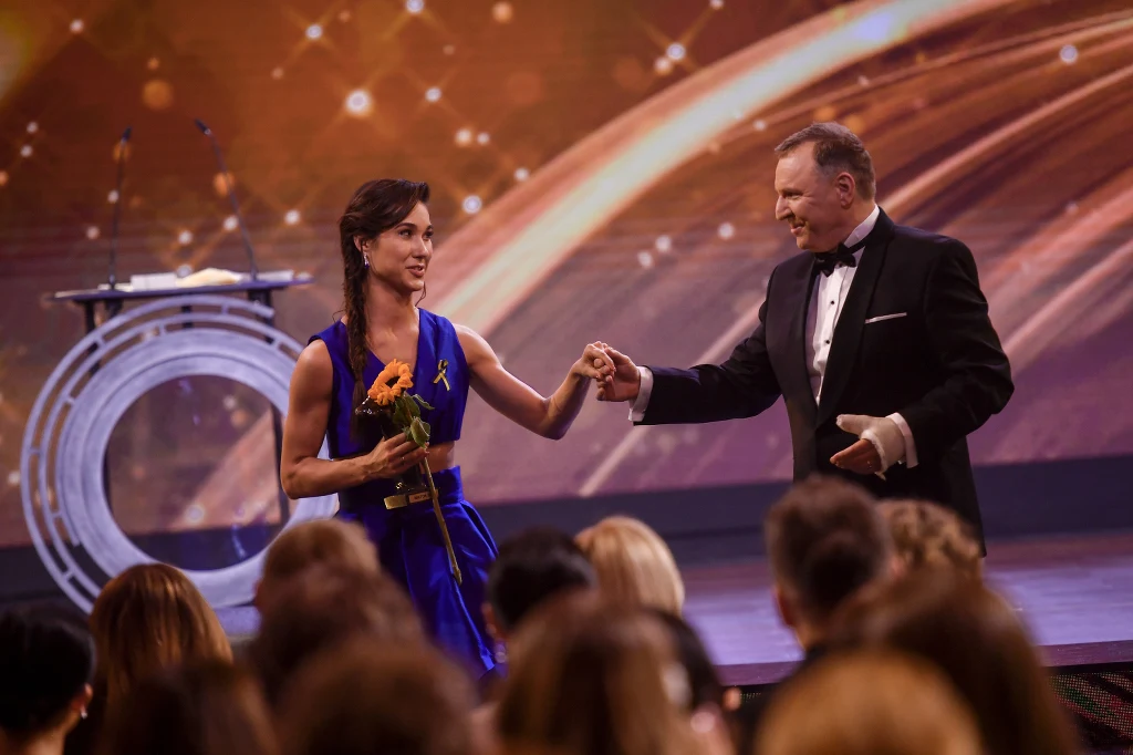 Ida Nowakowska i Jacek Kurski na gali Wiktorów Ida Nowakowska i Jacek Kurski na gali Wiktorów