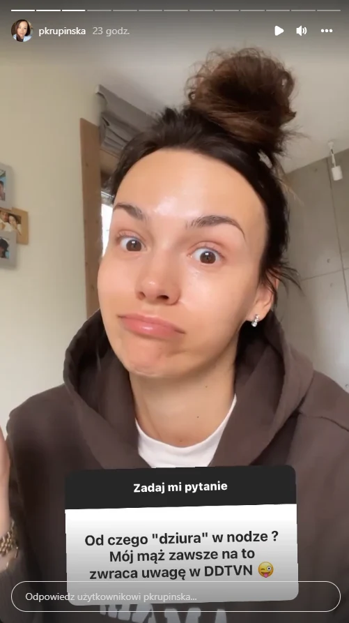 Krupińska na Instagramie