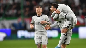 Radość Legii po golu Pawła Wszołka