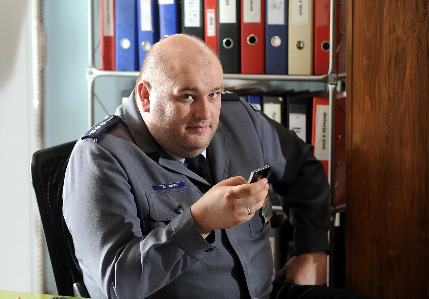 Michał Piela na planie serialu "Ojciec Mateusz" Michał Piela na planie serialu "Ojciec Mateusz"