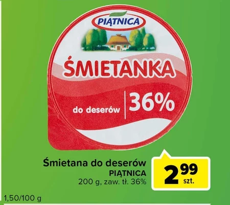 Piątnica Śmietanka 36% 200 g