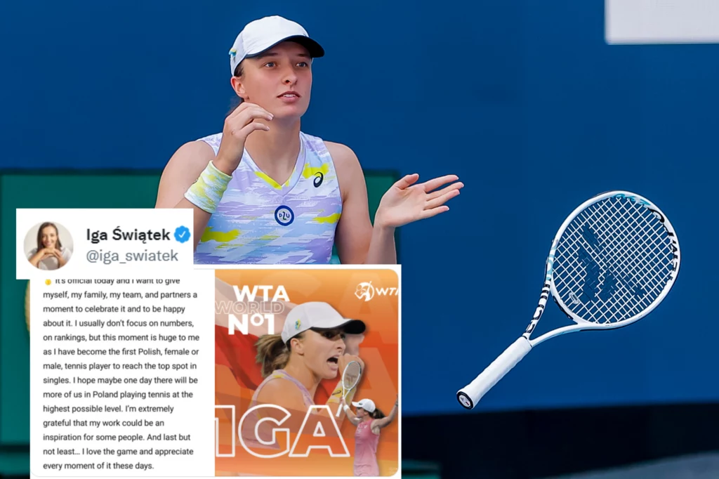 Iga Świątek została nową liderką rankingu WTA Iga Świątek została nową liderką rankingu WTA