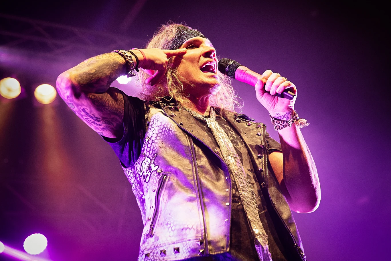 Michael Starr (Steel Panther) w akcji Michael Starr (Steel Panther) w akcji