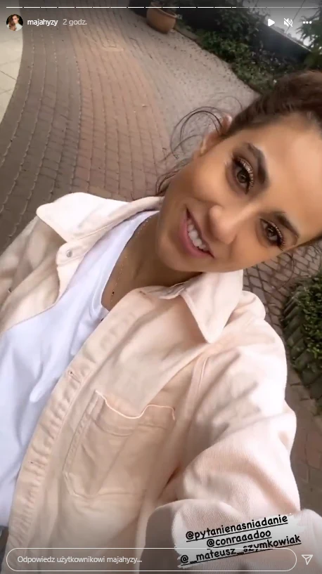 Maja Hyży w programie "PnŚ" wyjawiła, jakiej płci będzie jej dziecko. Relacje z tego odcinka nagrała na InstaStories @majahyzy/