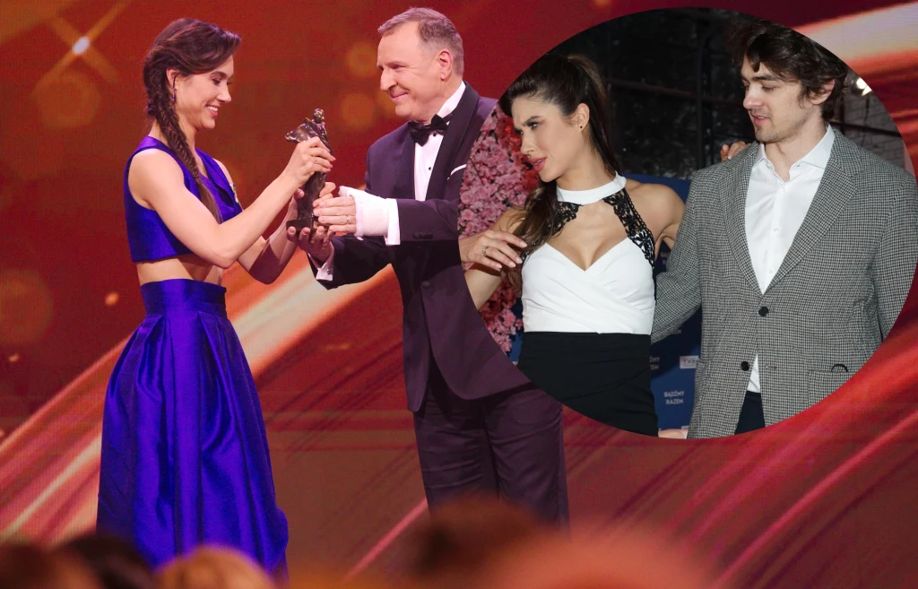 Ida Nowakowska odbiera nagrodę z rąk Kurskiego. Mąż musiał przenieść się do Polski