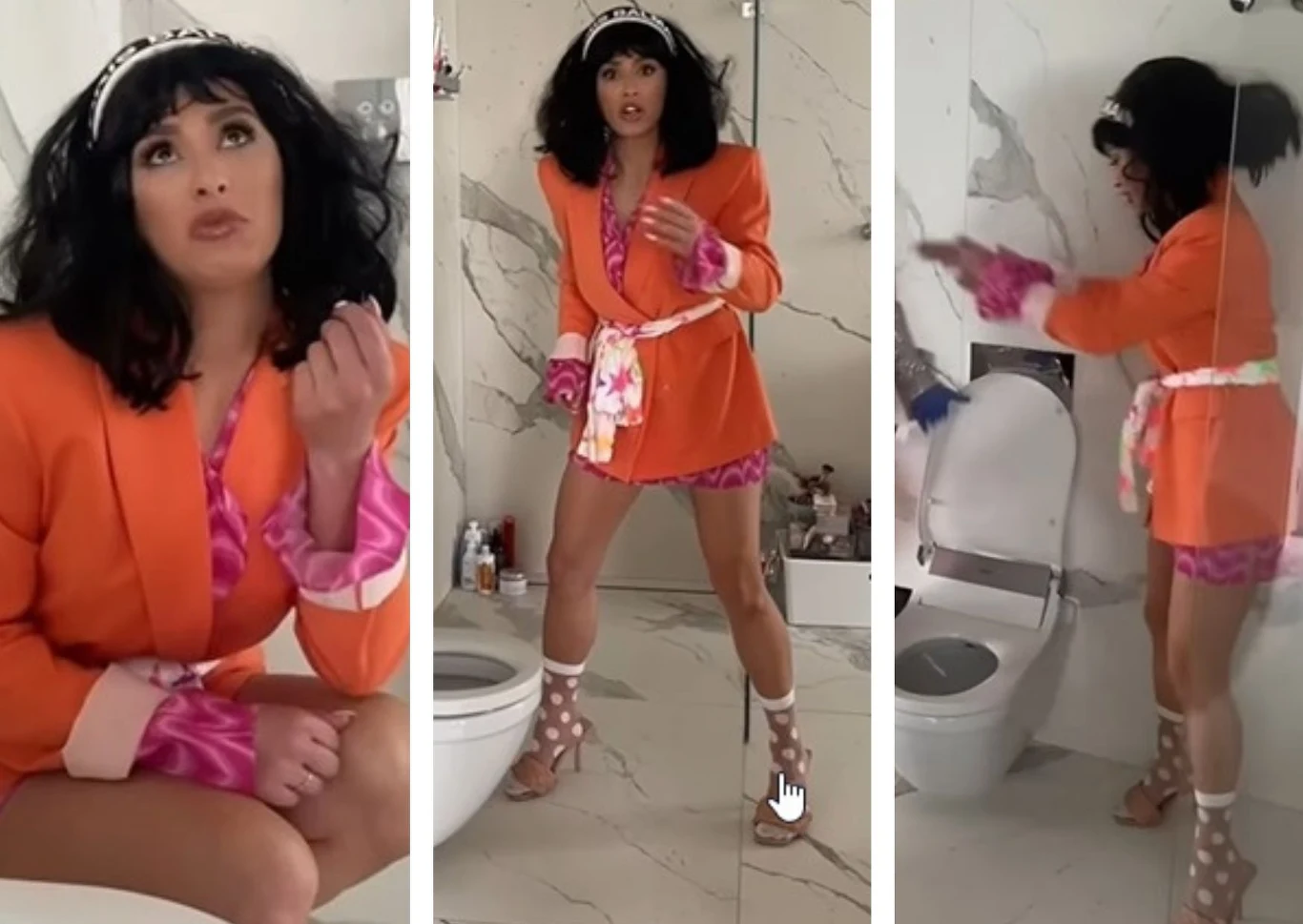 Klaudia Halejcio odkamienia toaletę Klaudia Halejcio odkamienia toaletę