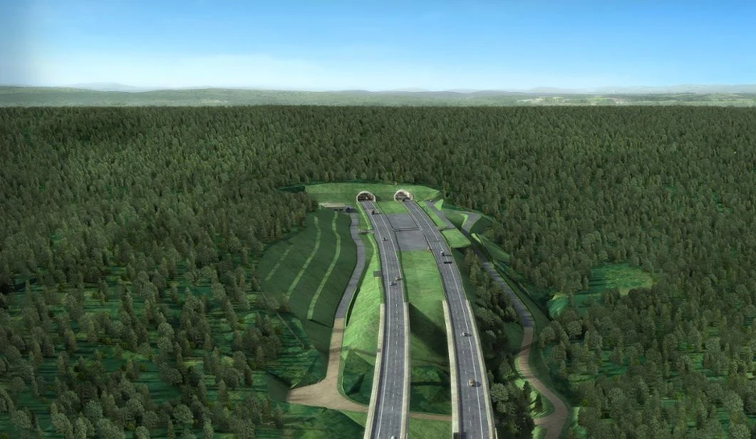 Każdy z niezależnych tunelu będzie miał 2,2 km długości Każdy z niezależnych tunelu będzie miał 2,2 km długości