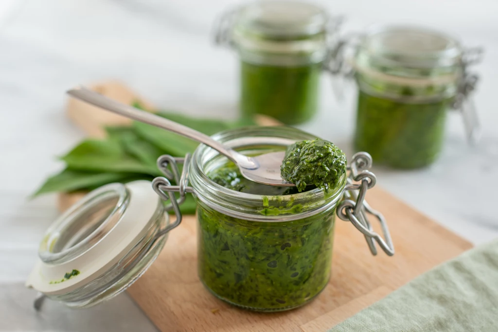 Zielone pesto z czosnku niedźwiedziego urozmaici twoje codzienne posiłki