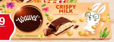 Wawel Crispy Milk Czekolada mleczna nadziewana 258 g