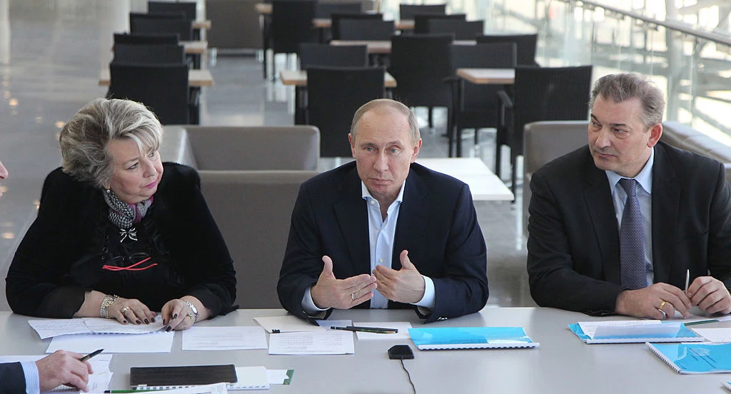 Tatjana Tarasowa i Władimir Putin Tatjana Tarasowa i Władimir Putin