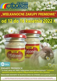 Gazetka promocyjna PSS Społem Gniezno - Wielkanocne zakupy w PSS Społem Gniezno - ważna do 16-04-2022