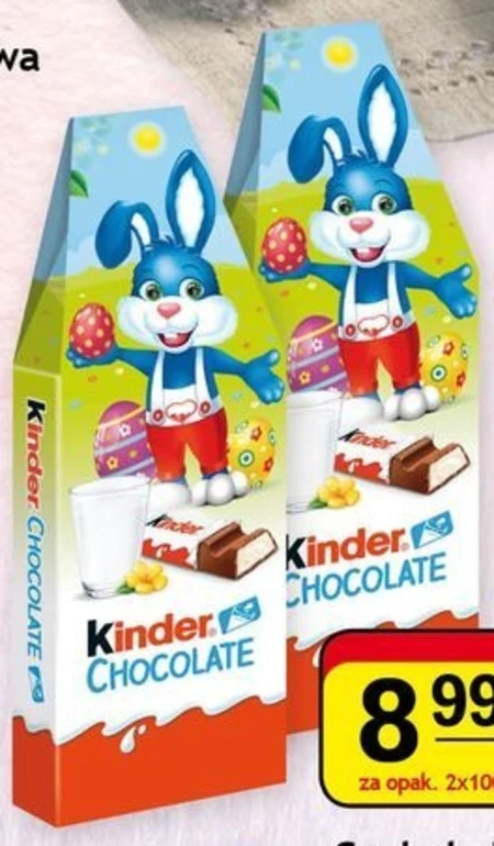 Kinder Chocolate Batonik z mlecznej czekolady z nadzieniem mlecznym 200 g