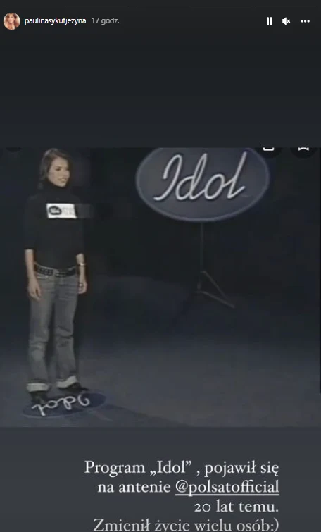 Paulina Sykut-Jeżyna w programie "Idol". Archiwalne zdjęcia pokazała na IG @paulinasykutjezyna Paulina Sykut-Jeżyna w programie "Idol". Archiwalne zdjęcia pokazała na IG @paulinasykutjezyna