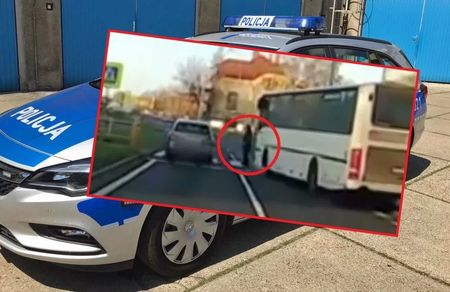 Kierowca Mercedesa omal nie potrącił pieszego na pasach