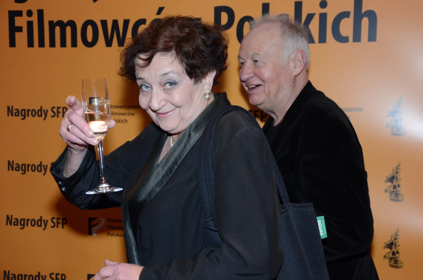 Ewa Dałkowska z mężem