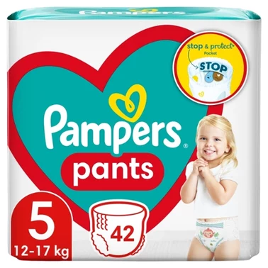 Pieluchomajtki Night Pampers Pants Rozmiar 5, 42 Pieluszki, 12kg-17kg, pants, Pampers - 4