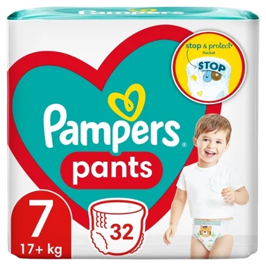 Pampers Pants Pieluchomajtki, rozmiar 7, 32 sztuk, 17kg+ - 4