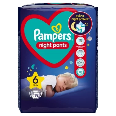 Pampers Night Pants Pieluchomajtki rozmiar 6, 19 pieluszek, 15kg+ - 5