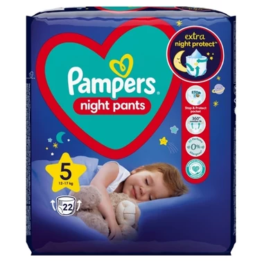 Pampers Night Pants Pieluchomajtki rozmiar 5, 22 pieluszek, 12kg-17kg - 4