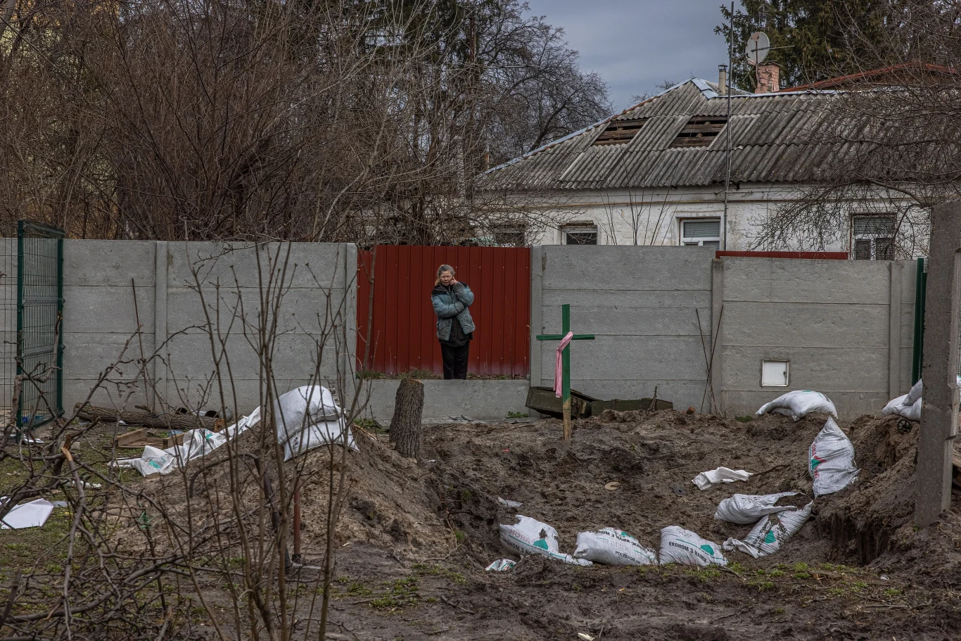 Bucza po wyzwoleniu z rąk rosyjskich okupantów Bucza po wyzwoleniu z rąk rosyjskich okupantów