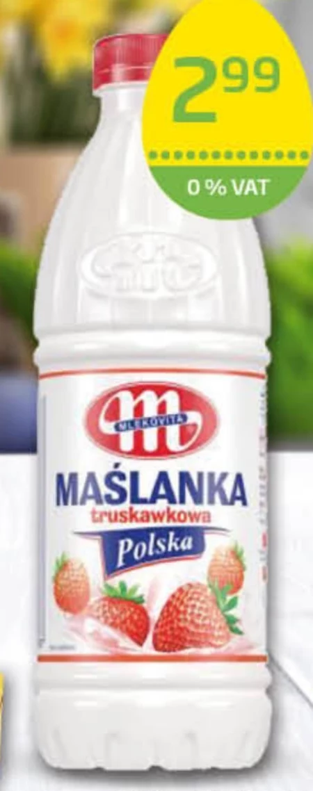 Mlekovita Maślanka Polska truskawkowa 1 kg