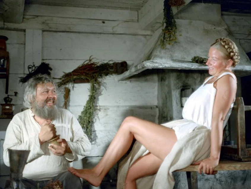 Jerzy Bińczycki i Bożena Dykiel w filmie "Znachor"