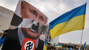 Protest przeciwko rosyjskiej inwazji na Ukrainę w Tel Awiwie 20 marca 2022 r. (zdj. ilustracyjne)