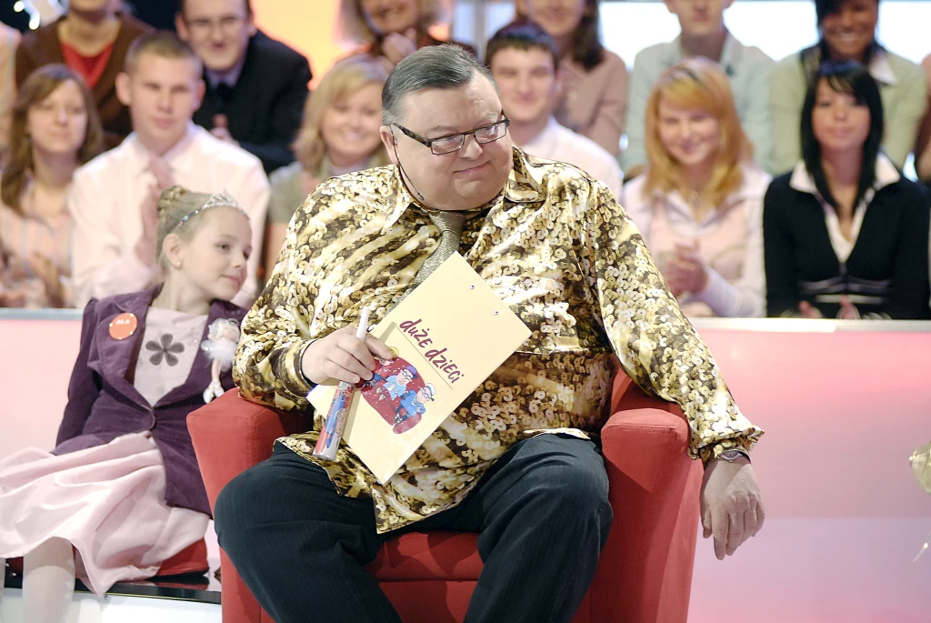 Wojciech Mann w programie "Duże dzieci" Wojciech Mann w programie "Duże dzieci"