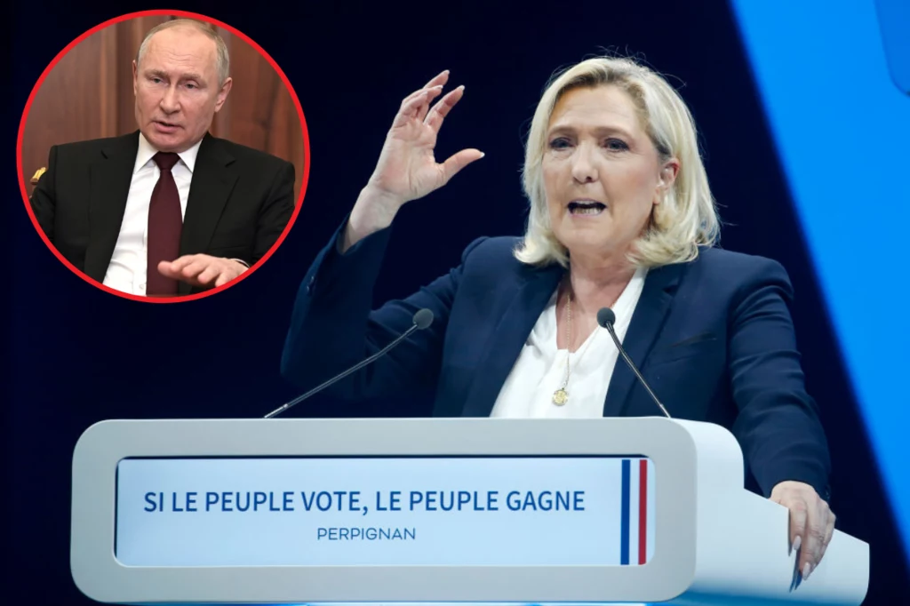 Marine Le Pen znana jest ze swojej sympatii do Władimira Putina