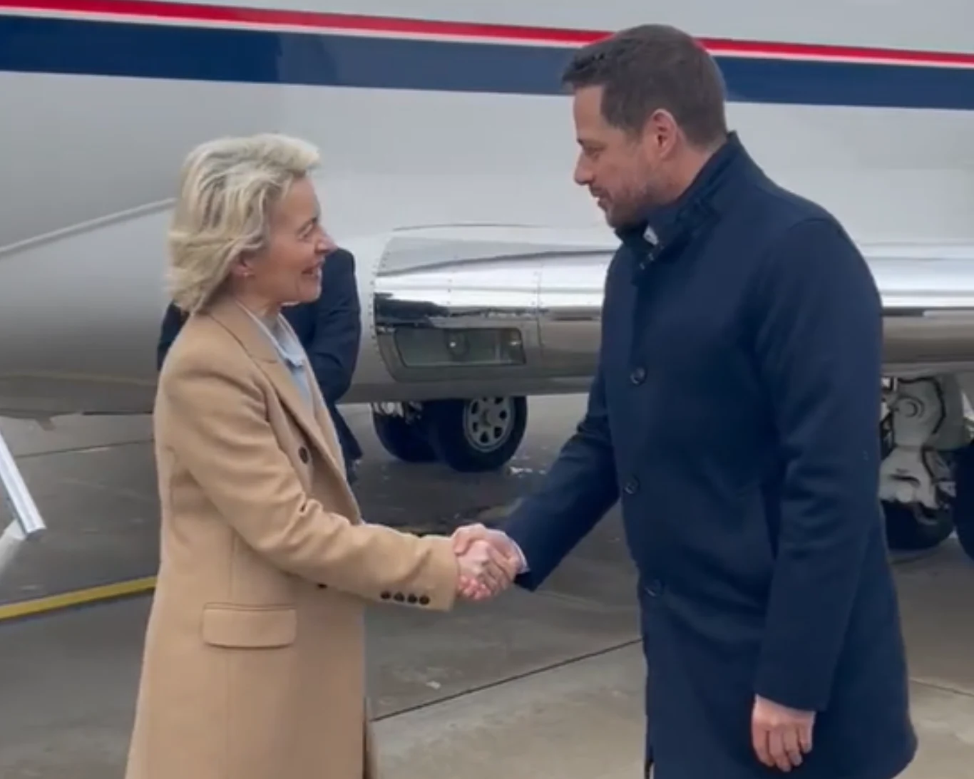 Ursula Von der Leyen i Rafał Trzaskowski Ursula Von der Leyen i Rafał Trzaskowski