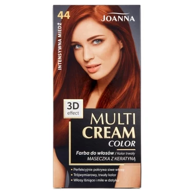 Joanna Multi Cream Color Farba do włosów intensywna miedź 44 - 1