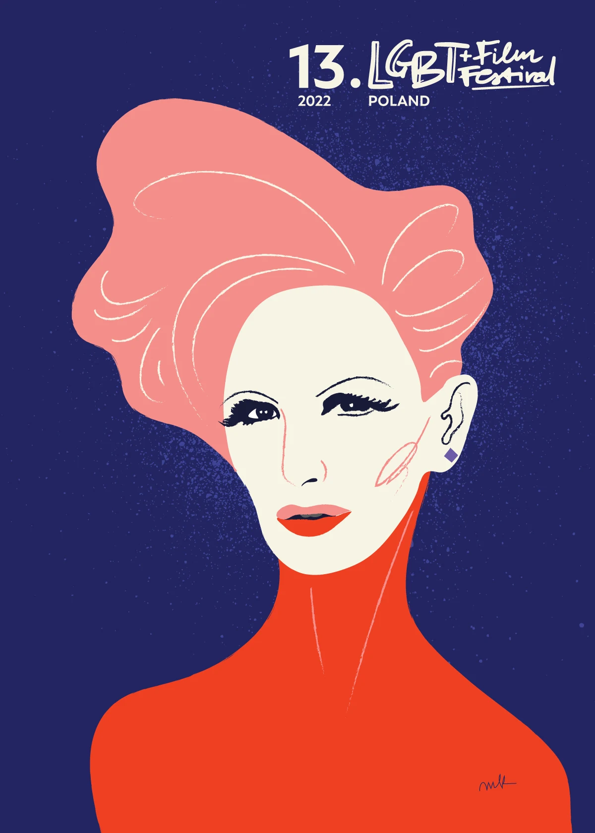 Kora na plakacie 13. edycji LGBT+ Film Festival