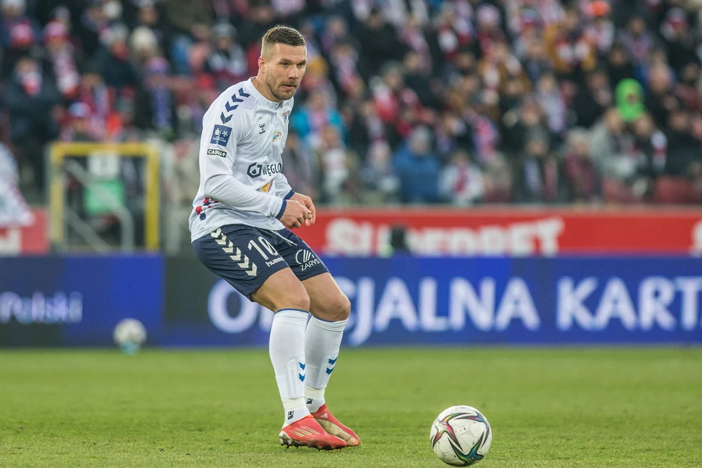 Lukas Podolski w akcji.